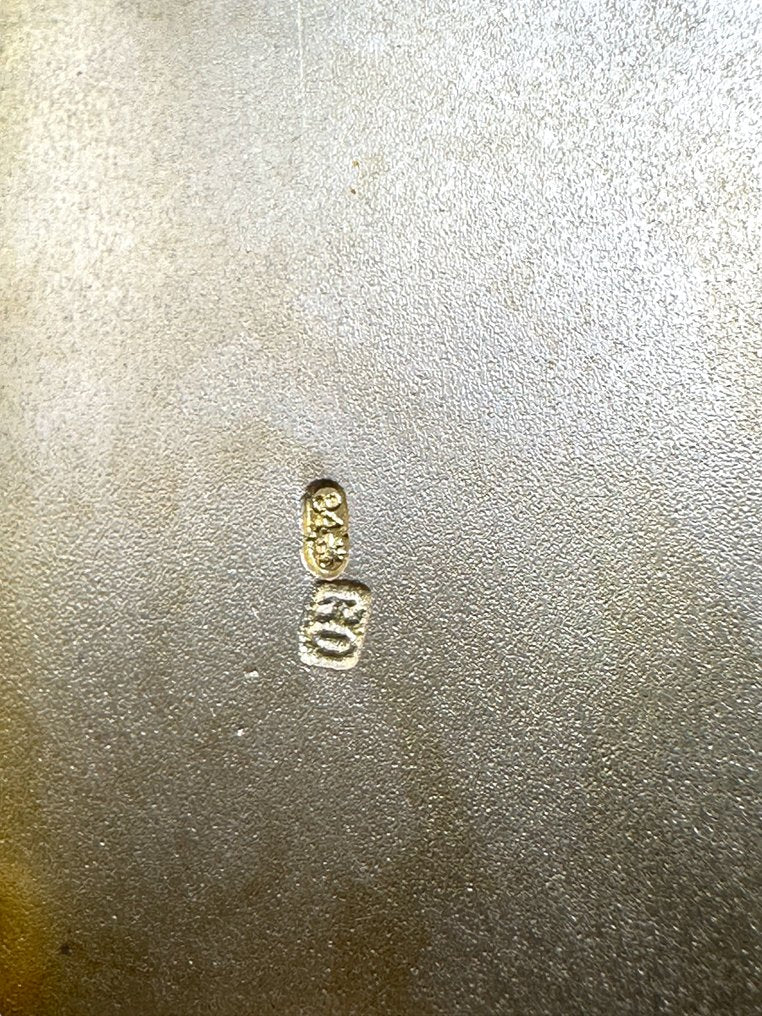 Imperial Russian 84 Silver & Gold Cigarette Case Circa 1896 - Cigarette case - .875 (84 Zolotniki) silver