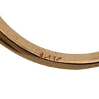 Rose gold ring band with small prongs holding marquise diamonds