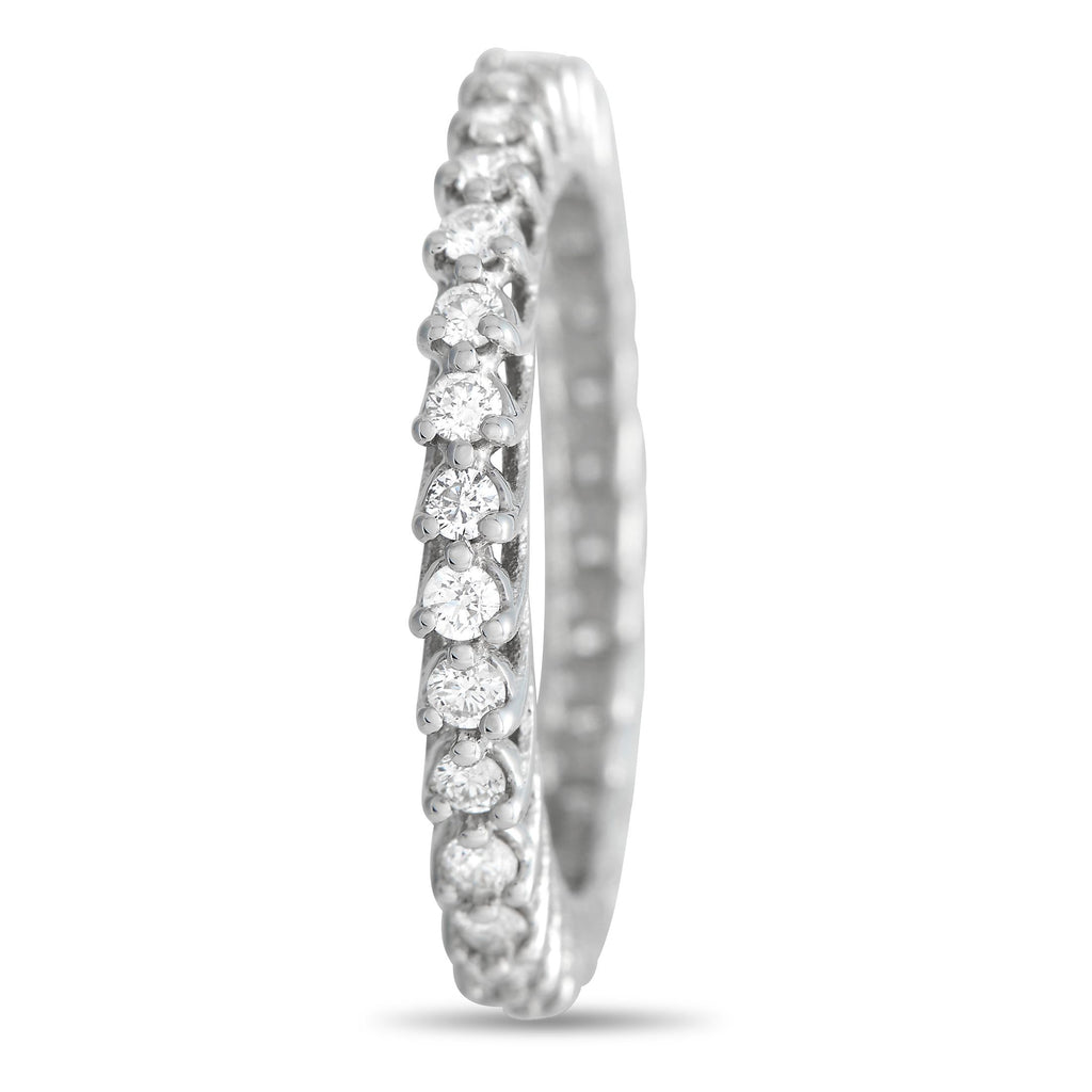 Exclusive 14K White Gold 0.80ct Diamond Eternity Band Ring
