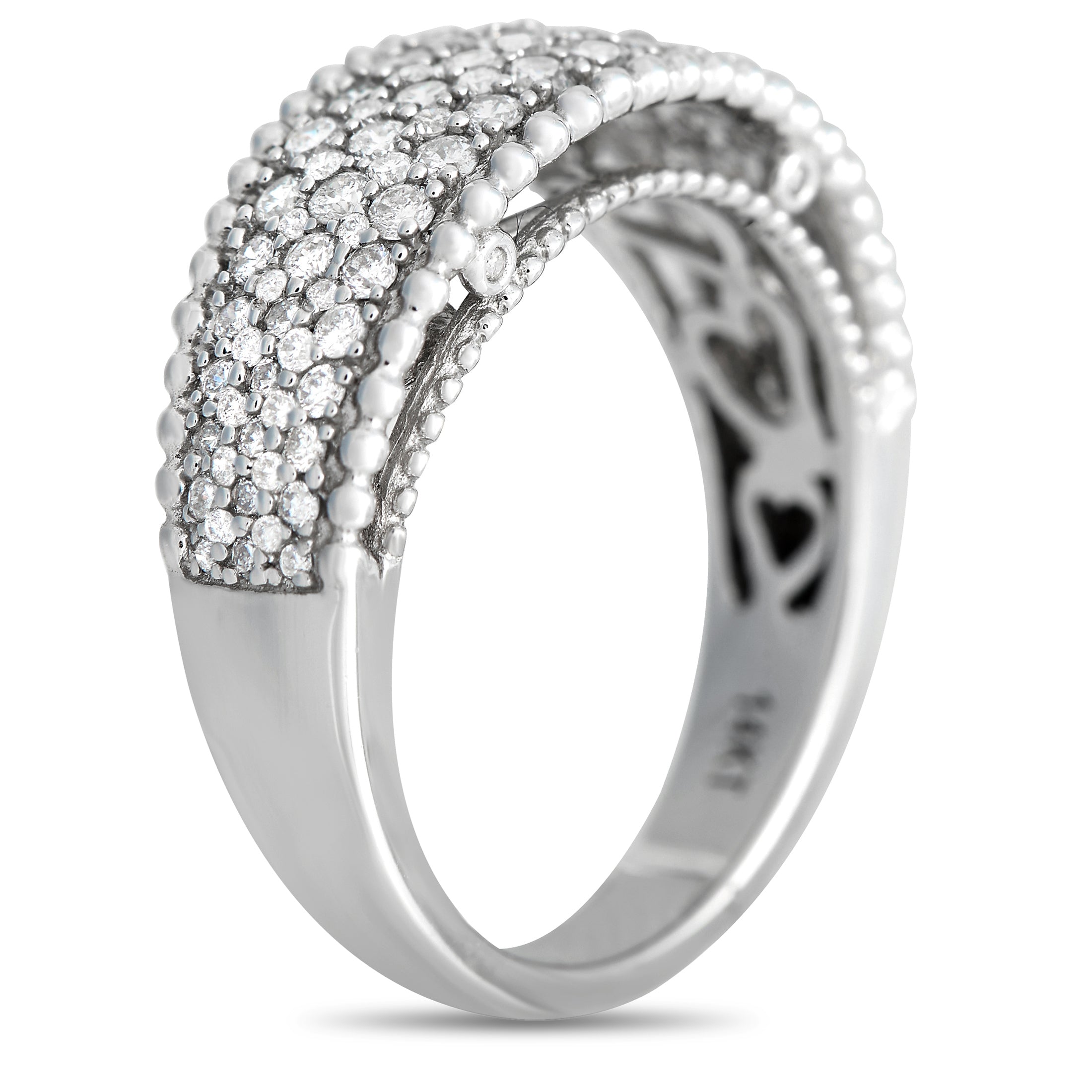 14K White Gold 1.0ct Diamond Ring