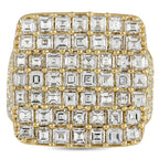14K Yellow Gold 10.49 ct Diamond Ring