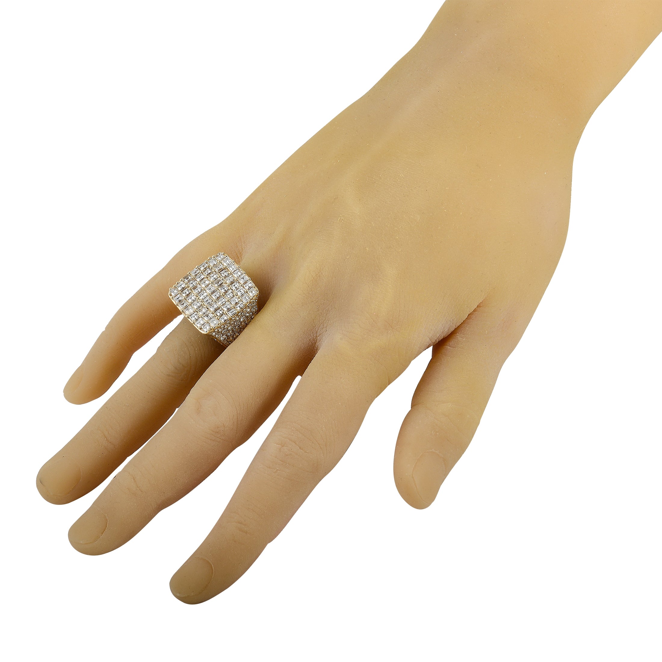14K Yellow Gold 10.49 ct Diamond Ring