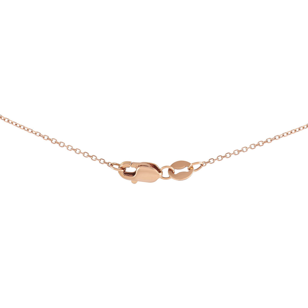 Exclusive 18K Rose Gold 1.00 ct Diamond Bar Necklace