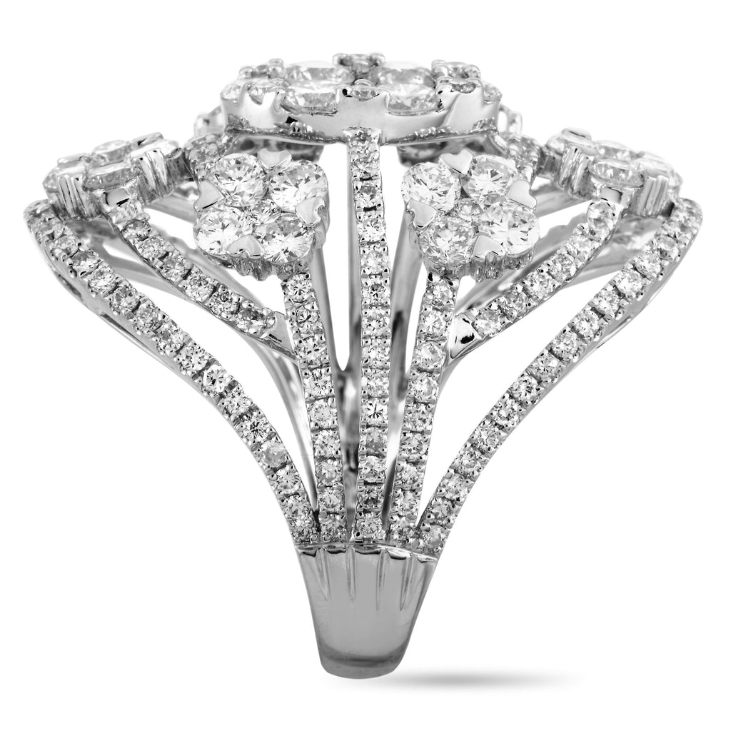 Exclusive 18K White Gold 3.85 ct Diamond Ring