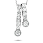 14K White Gold 1.0ct Diamond Necklace