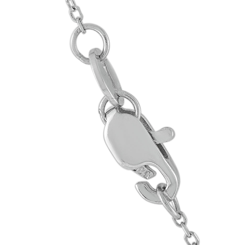 14K White Gold 1.0ct Diamond Necklace