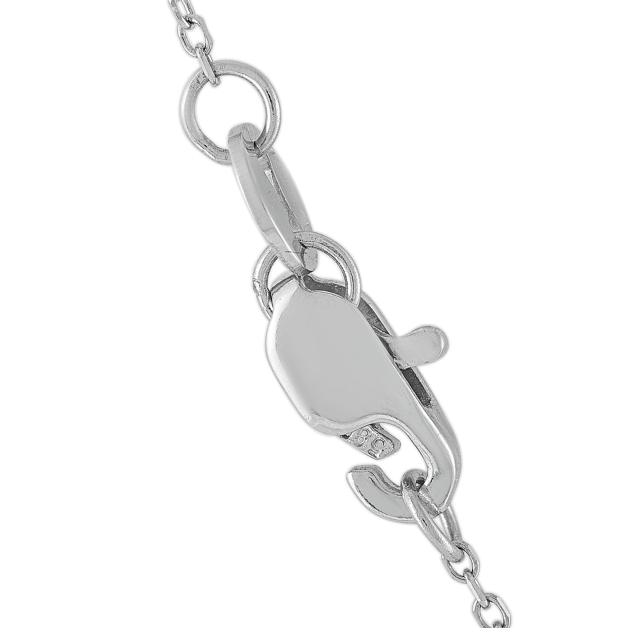 14K White Gold 1.0ct Diamond Necklace