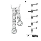 14K White Gold 1.0ct Diamond Necklace