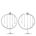 Piero Milano 18K White Gold 1.10ct Diamond Earrings