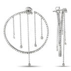 Piero Milano 18K White Gold 1.10ct Diamond Earrings