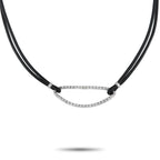 Piero Milano18K White Gold 0.72ct Diamond Cord Necklace