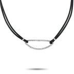 Piero Milano18K White Gold 0.72ct Diamond Cord Necklace PI09-011323 – A must-have for an edgy wardrobe
