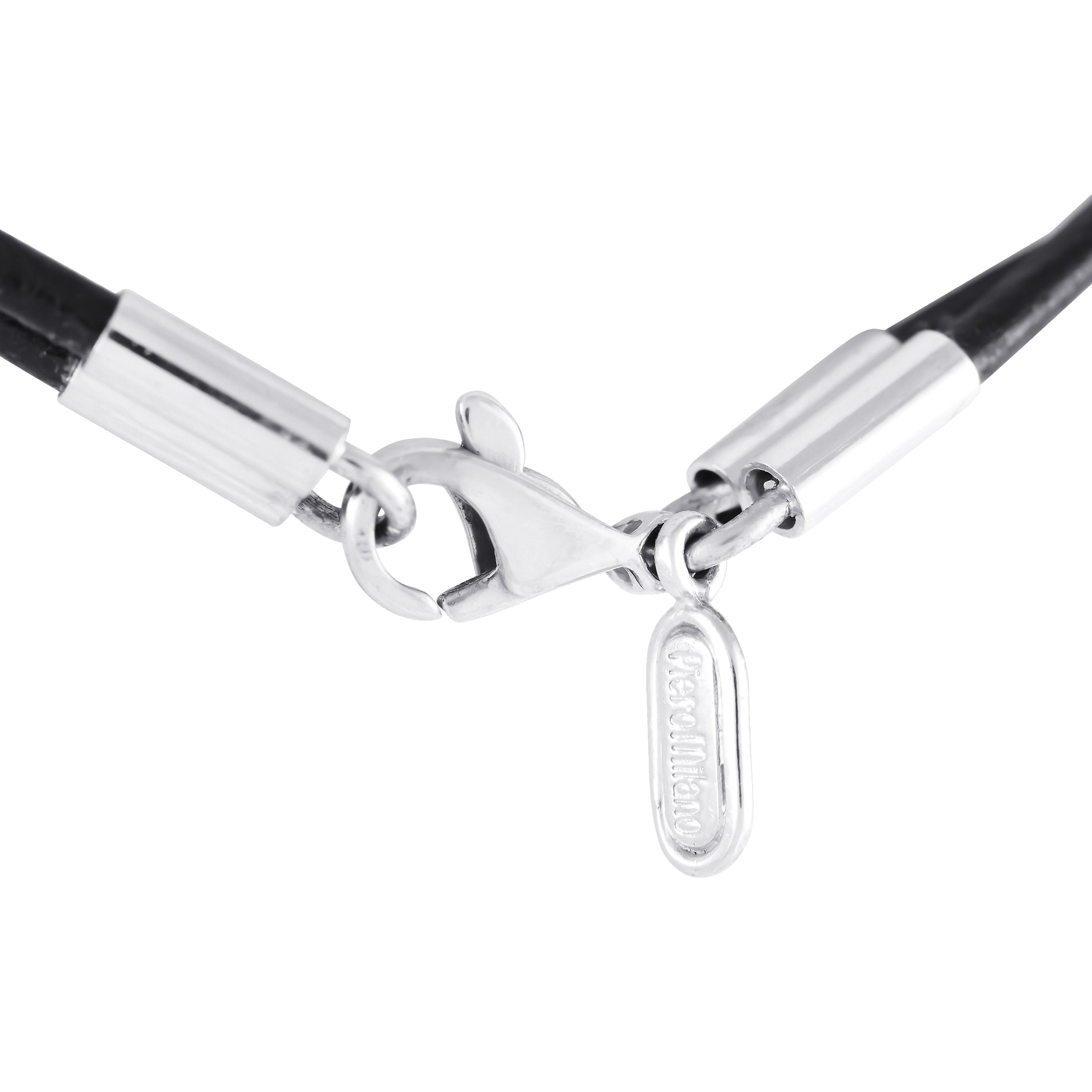 Piero Milano18K White Gold 0.38ct Diamond Cord Necklace