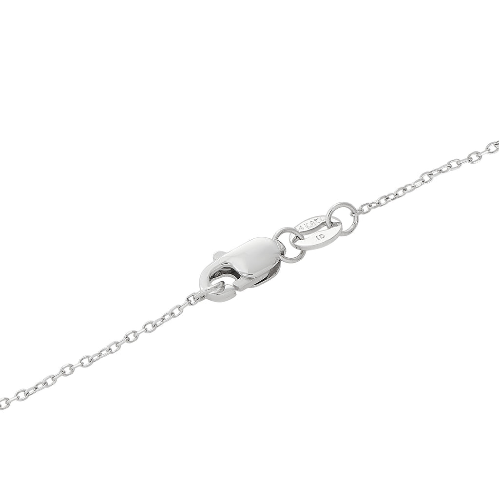 14K White Gold 1.0ct Diamond Necklace