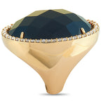 Roberto Coin 18K Rose Gold Diamond and Onyx Ring