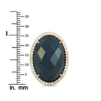 Roberto Coin 18K Rose Gold Diamond and Onyx Ring