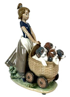 Lladro  Vintage Limited Edition Litter of Fun  #5364 – Lladro porcelain figurine titled 'Litter of Fun,' model number 5364