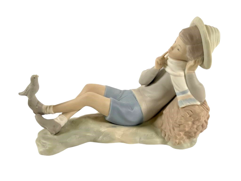 LLADRO SHEPHERD WITH BIRD 1970-85 PORCELAIN FIGURINE  4730G