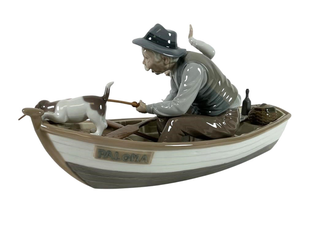 Lladro Limited Edition Porcelain Grandparents  Fishing with Gramps model #5215