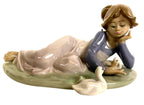 Lladro  Vintage Limited Edition Playful Friends 5609 – Glazed porcelain figurine titled 'Playful Friends,' model 5609 by Llad
