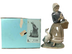 LLADRO SHEPHERDESS WITH DUCKS 1969-93 PORCELAIN FIGURINE  4568G