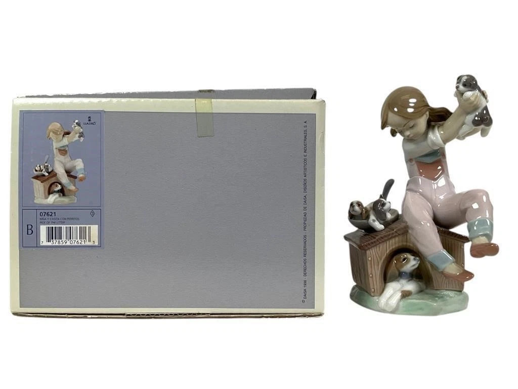 Lladro  Vintage Limited Edition Pick of the Litter #7621