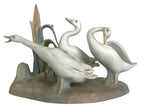 LLADRO GEESE GROUP 1969-96 PORCELAIN FIGURINE  4549G