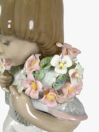 LLADRO SPRING BOUQUETS 1987-87 SOCIETY PIECE 1987 PORCELAIN FIGURINE  7603