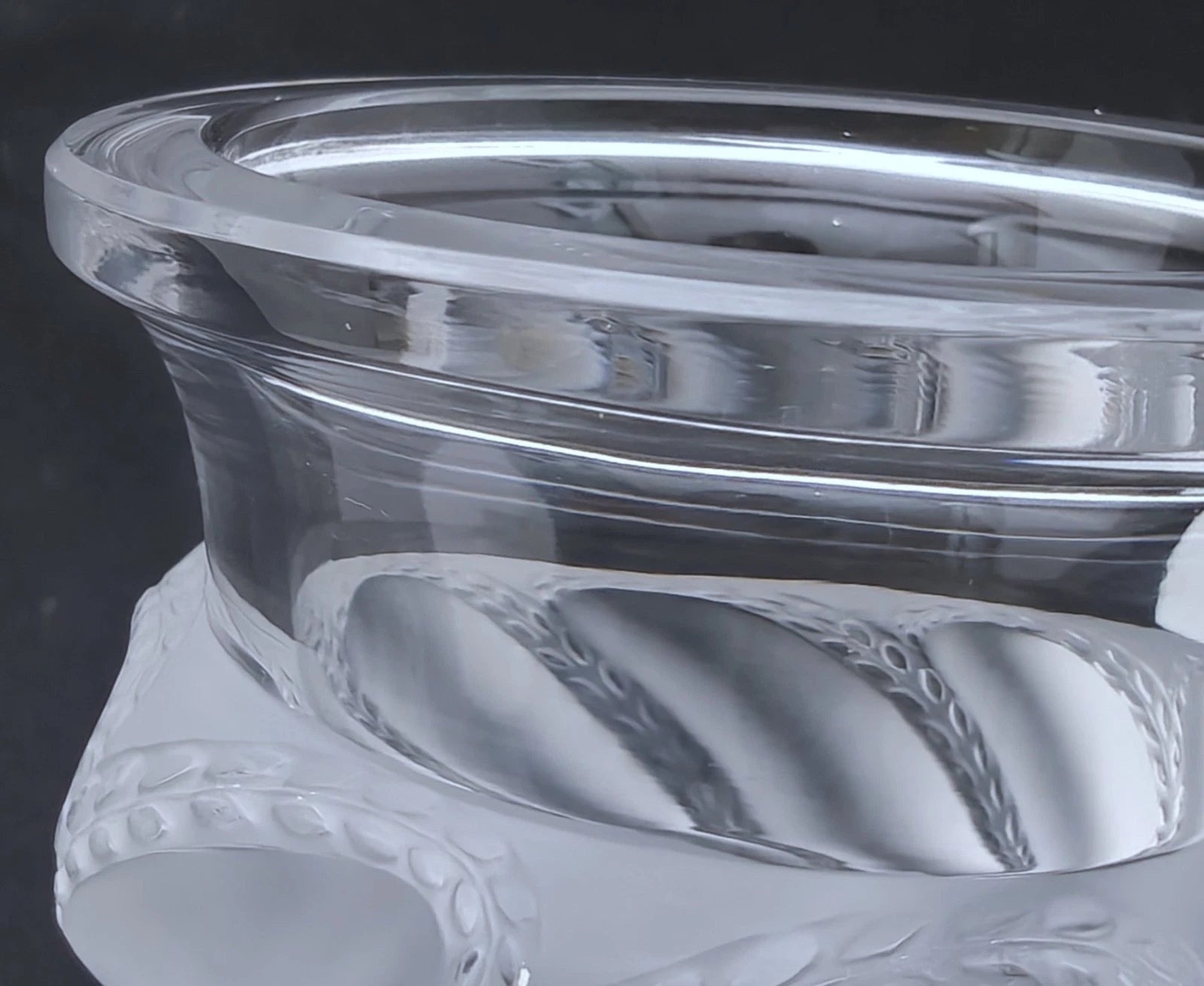 Rene Lalique (1860–1945)   Ermenonville  vase Creation 1927