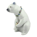 LLADRO Polar Bear Resting With Flowers Animals Wild Retired 2001