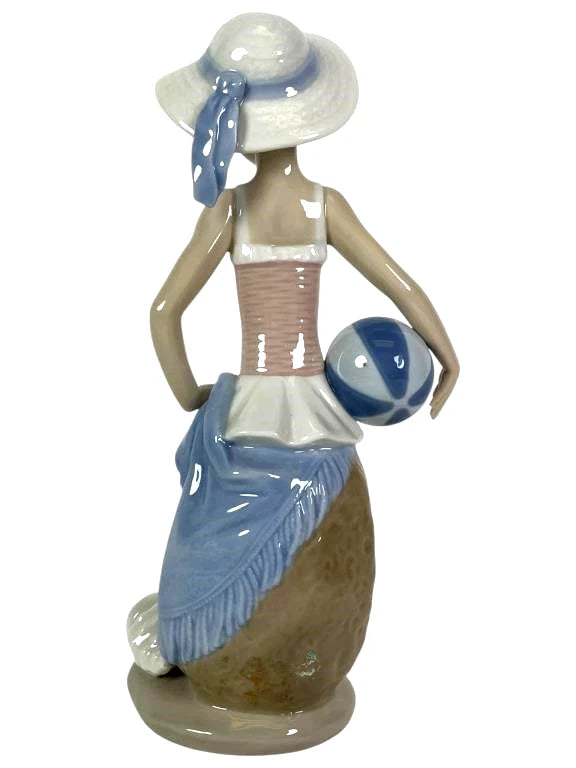 Lladro  Vintage Limited Edition Summer Girl with Beach Ball Figurine