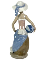 Lladro  Vintage Limited Edition Summer Girl with Beach Ball Figurine