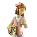 LLADRO INNOCENCE IN BLOOM 1996 SOCIETY PORCELAIN FIGURINE  7644G