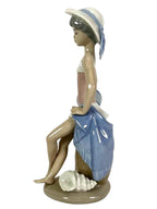 Lladro  Vintage Limited Edition Summer Girl with Beach Ball Figurine