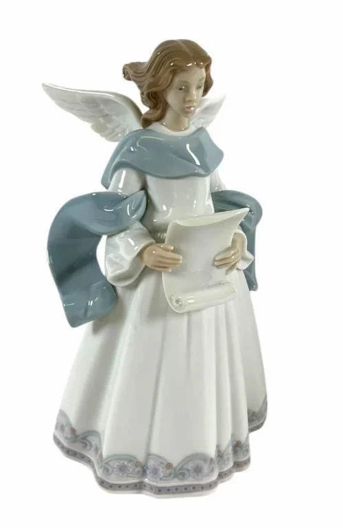 Lladro Limited Edition Porcelain Rejoice Angel  6321 – Porcelain Lladro Rejoice figurine, model 06321, standing 8