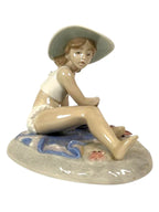 Lladro  Vintage Limited Edition Playing in the Sand #5488 – Lladro porcelain figurine titled Playing in the Sand, No